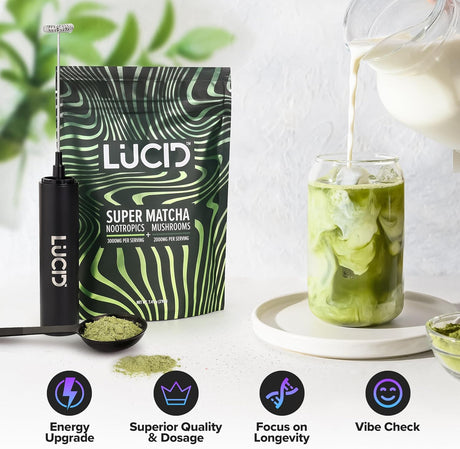 Superfood de Hongos Lucid Matcha - Enfoque y Salud Cerebral