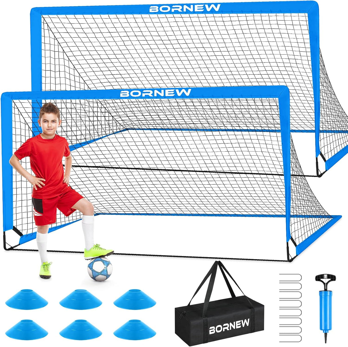 2 Redes de porteria de futbol infantil para entrenamientos