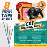 Cinta adhesiva anti arañazos para gatos paquete de 8
