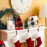 3 Pcs Árboles de Navidad de Madera, Decoración Rustica