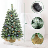 Árboles de Navidad Miniatura Decorados con Luces LED F5