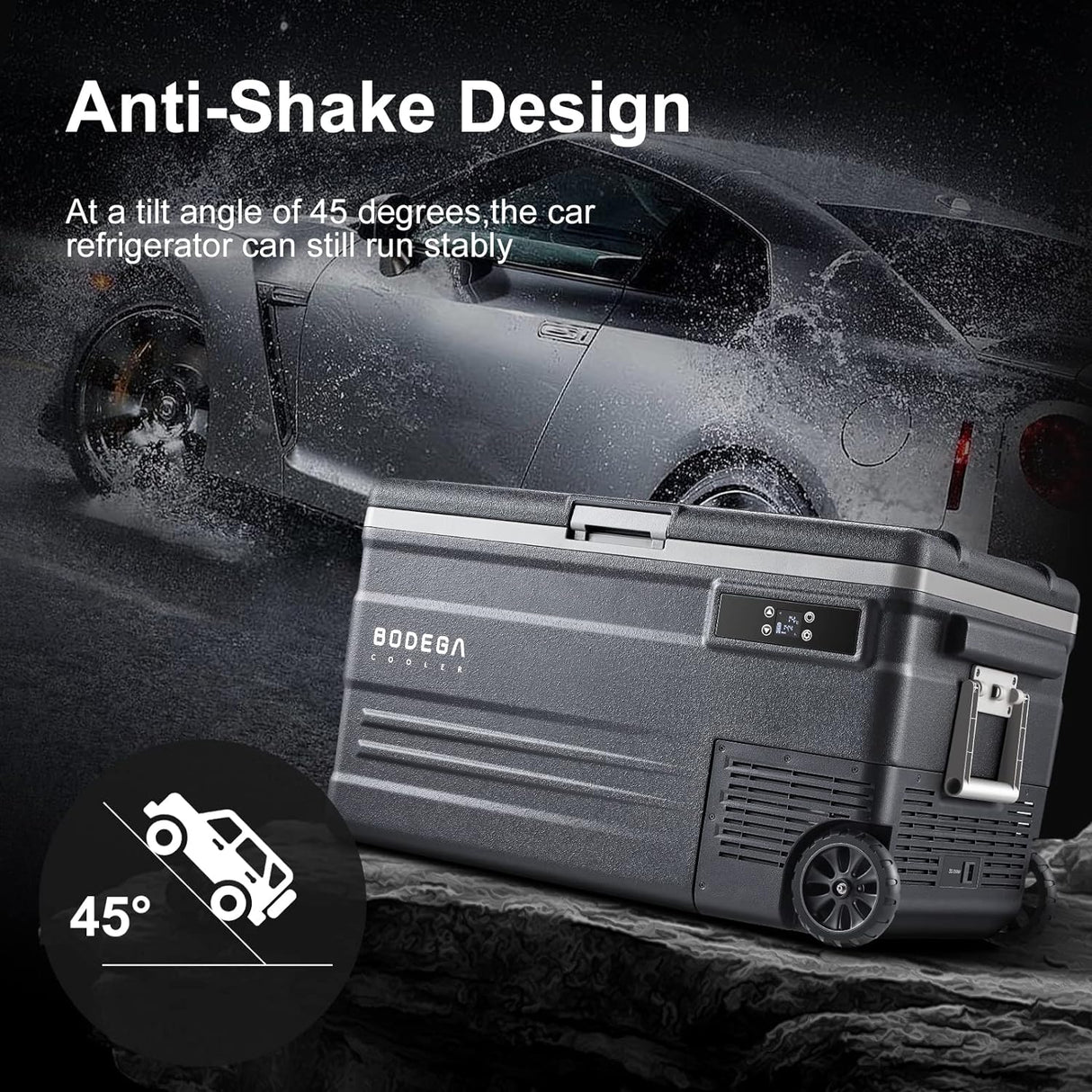 Refrigerador de coche de automóvil portátil RV con control