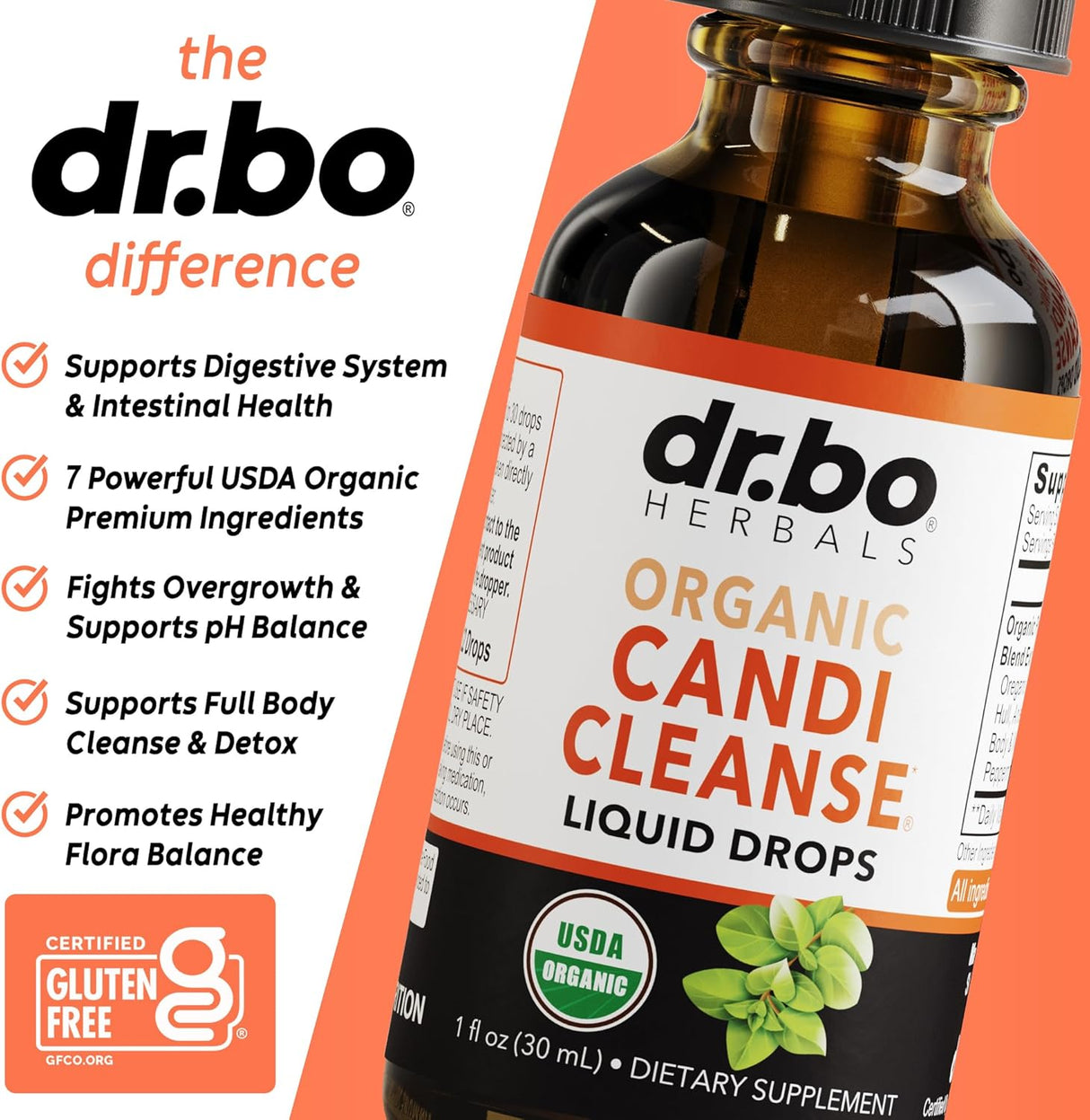 Candi Cleanse Suplemento Oregano y Wermut Orgánico 1 oz