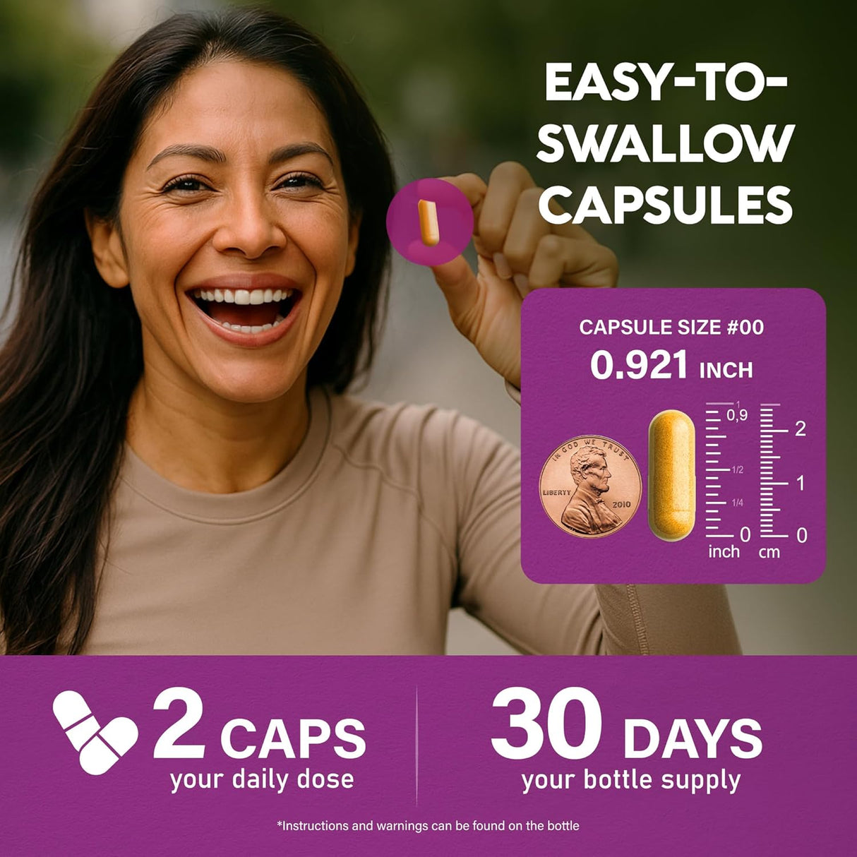 Suplementos para la menopausia - 25 en 1, USA, 60 cápsulas