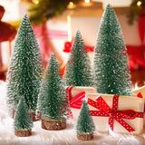 Hatisan 6 Mini Árboles de Navidad - Decoración de Mesa