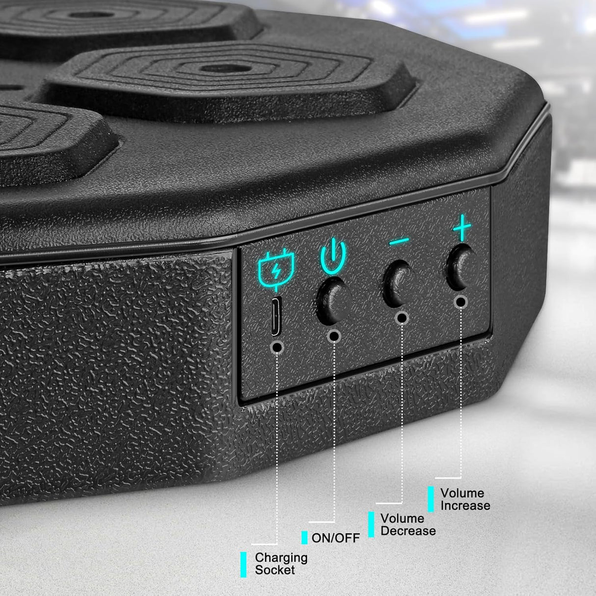 Máquina de entrenamiento de boxeo luz LED recargable