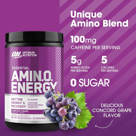 Amino Energy Pre Workout Optimum Nutrition BCAA 30 Servs