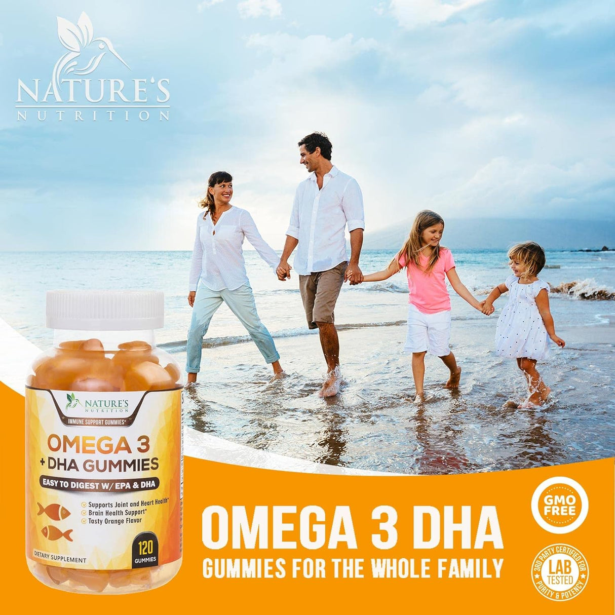 Suplemento Gomitas de aceite de pescado Omega 3  DHA y EPA