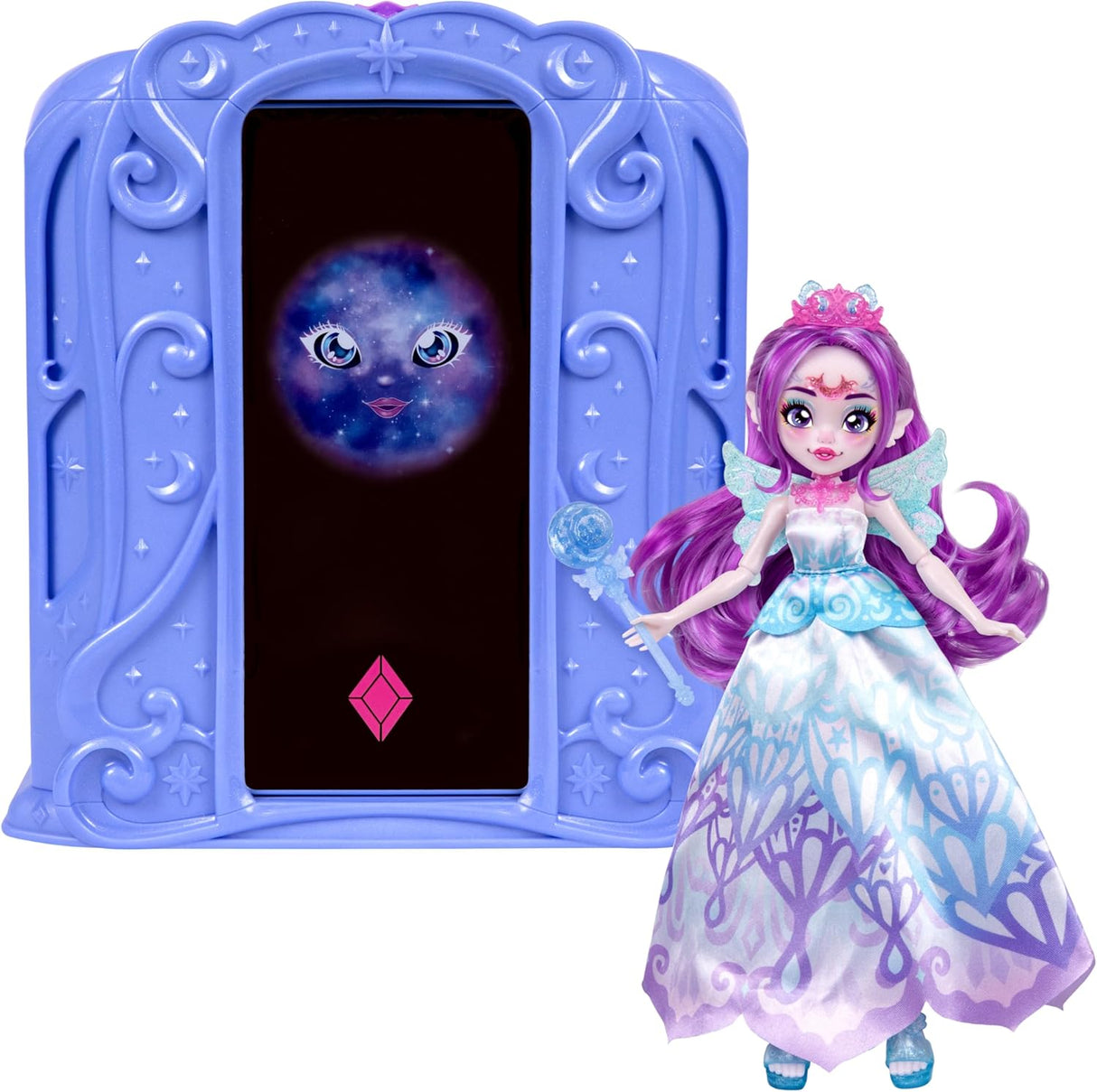 Muñeca Pixie Supreme Magic Mixies, 50+ luces y sonidos, Skylar