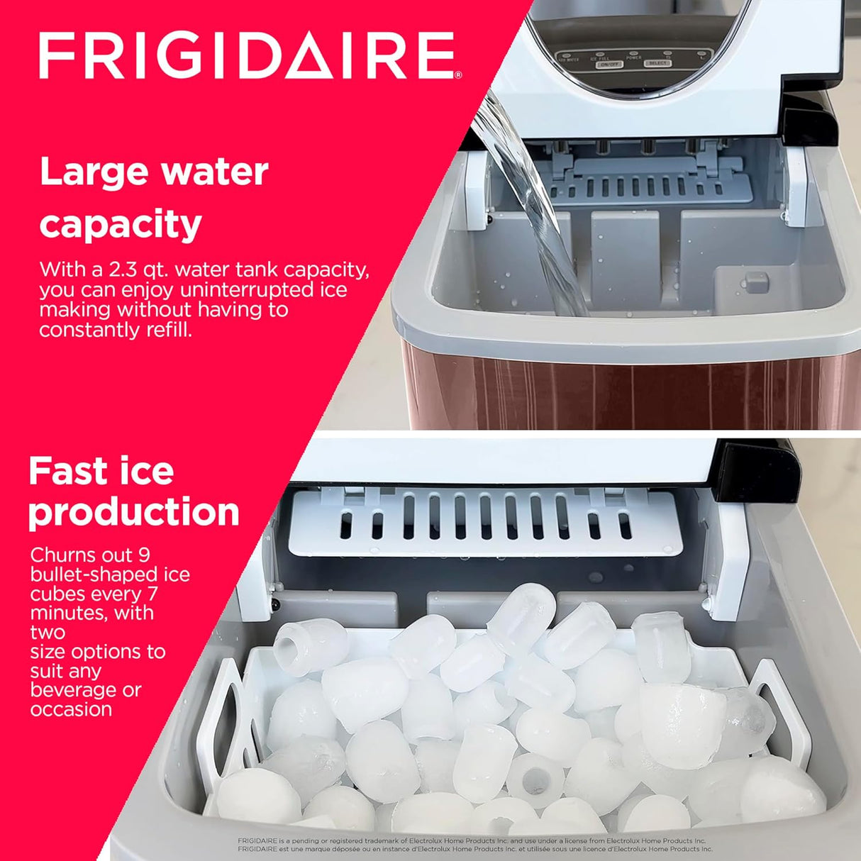 Máquina de Hielo Portátil con Capacidad de 26 lb - Modelo XYZ