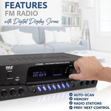 Amplificador de potencia inalámbrico PYLE-HOME PT250BA