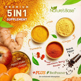 Suplementos Alimenticios Curcumina con jengibre y vinagre
