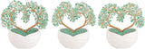 Árbol de dinero con forma de corazón de aventurina verde