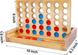 Juego de Mesa Tic Tac Toe y 4 en Línea - Glintoper, Madera