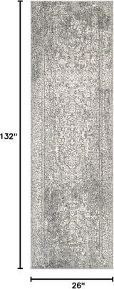 Alfombra Runner Oriental Distressed 2'2 x 11' Modelo EVK256D