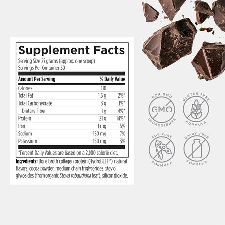 Proteína de Hueso en Polvo de Designs for Health, 21g, Paleo