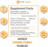 Vitamina C liposomal premium 2000 mg 300 cápsulas  sin OMG