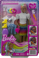 BarbieLeopardRainbowCabelloDoll conCambioColor y Accesorios para niños