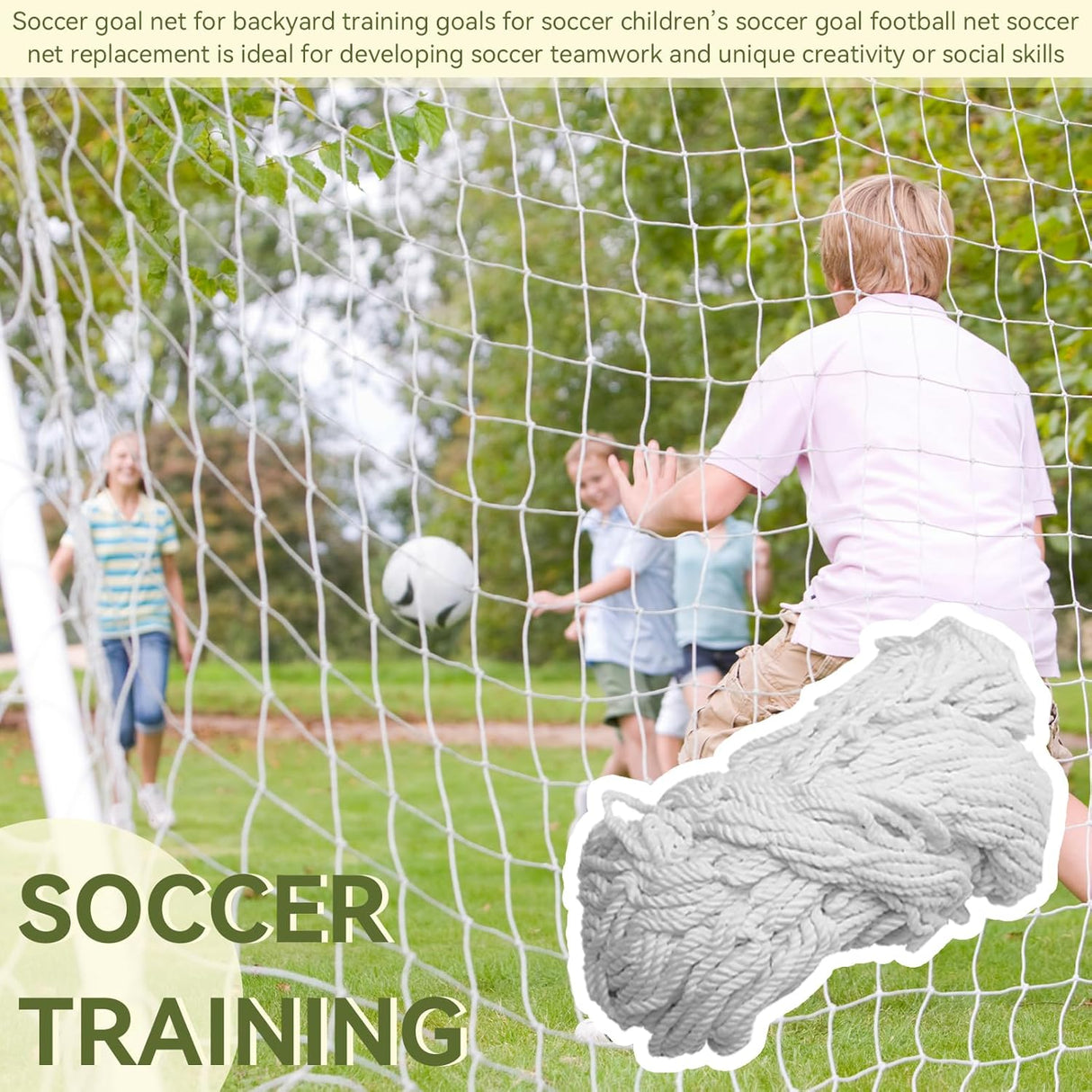 Red de Portería de Fútbol para Entrenamiento y Juego