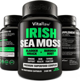 Cápsulas de Musgo de Irlanda Orgánico 2400 mg, Burdock & Bladderwrack