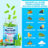 Gominolas de Sea Moss + Omega-3 Vegan USA Orgánico 120 Cts