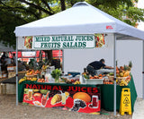 Carpa Plegable MASTERCANOPY 10'x10' con 1 Lateral Blanca