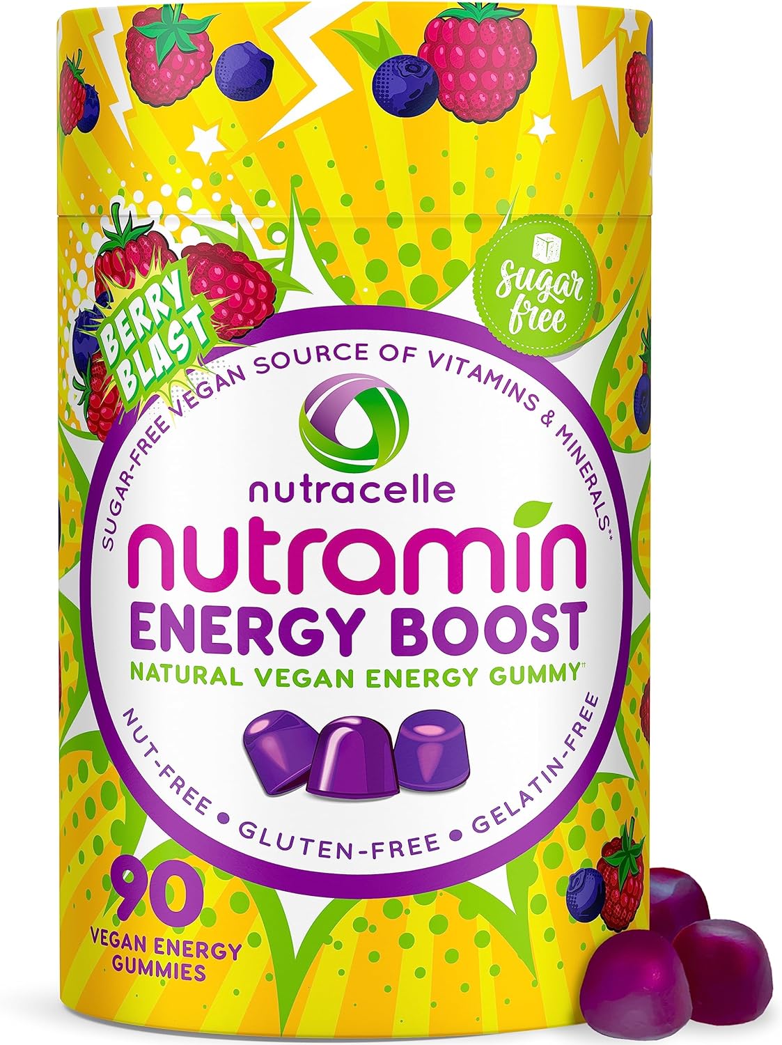 Suplementos de vitaminas Energy Boost sin café sin cafeína