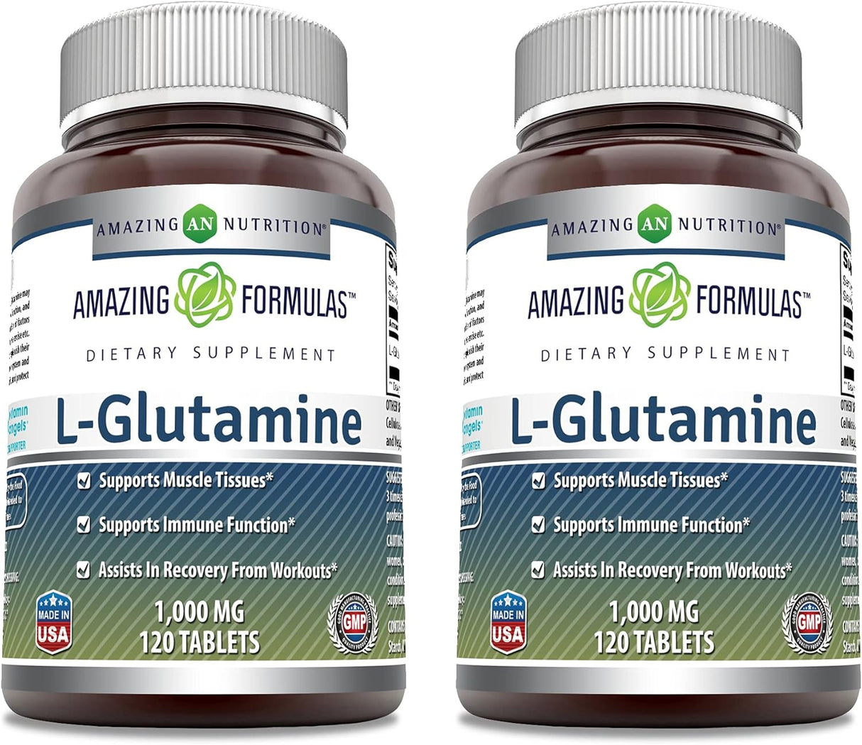 Formulas Asombrosas L Glutamina 1000mg Suplemento Non-GMO