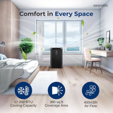 Aire acondicionado portátil SereneLife 12000 BTU SLPAC242B