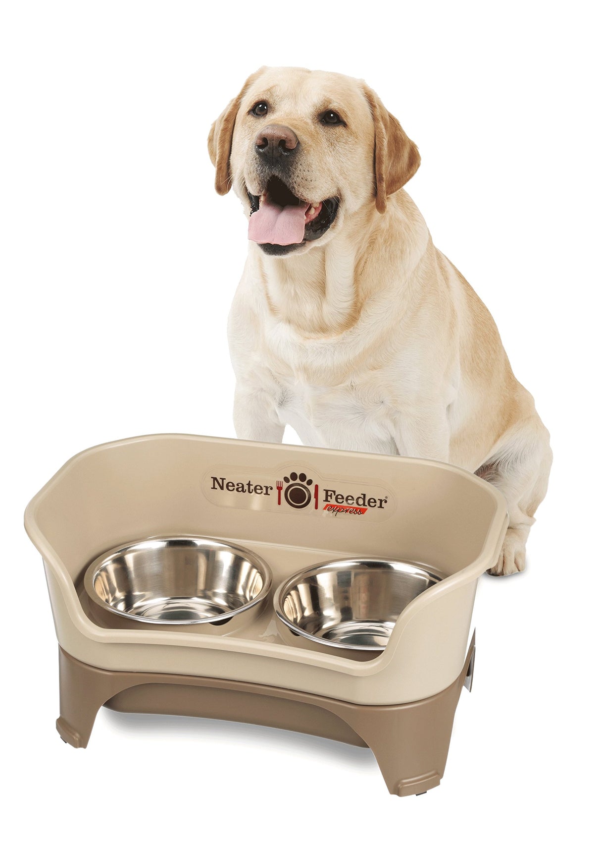 Cuencos elevado para perros y  gatos de acero inoxidable
