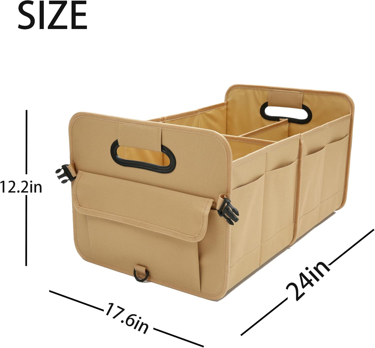 Organizador de Maletero de Coche - Multi compartimentos, Ajustable