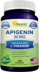 Píldoras de suplemento de apigenina para el sueño