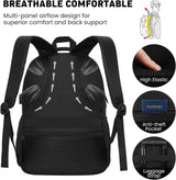 Mochila Casual Unisex, Ligera, 17.3 con Cargador USB, Modelo X