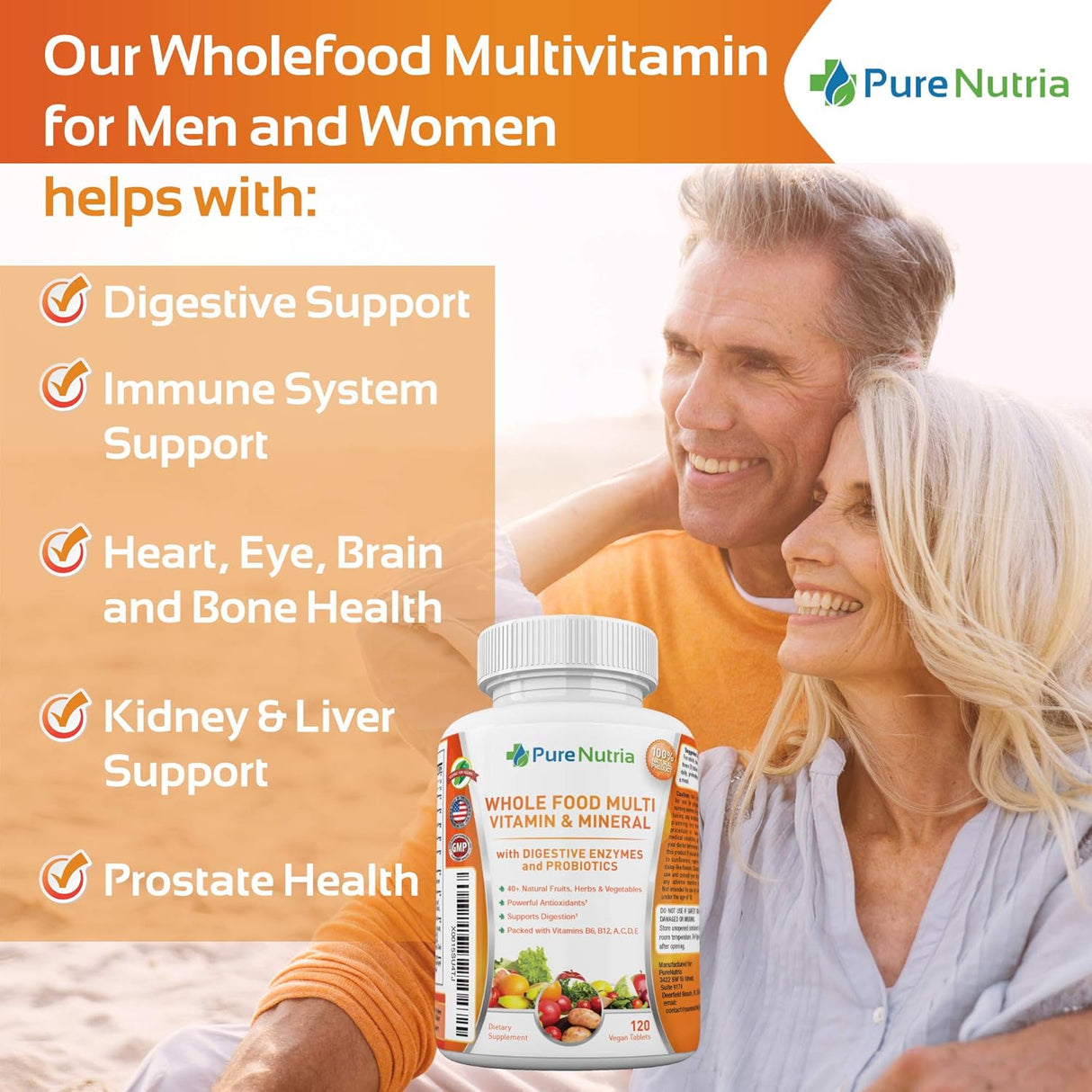 Suplemento Multivitaminas y minerales  enzimas probióticas