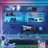 Estante Flotante LED Bestier, 3 Niveles, Soporte de Pared 41
