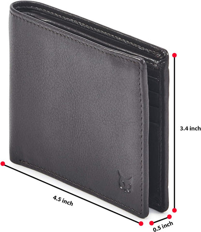 Billetera Bifold de Cuero Real con RFID - Minimalista Nappa