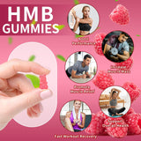 Gummies de HMB y Leucina 3000mg, Sin Azúcar, Vegan, 60u