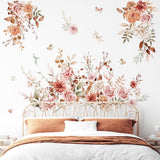 Vinilos de Pared Wondever, Flores Boho, Adhesivos Decorativos