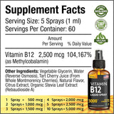 Suplemento  Vitamina B12 Sublingual 2 pack  Spray