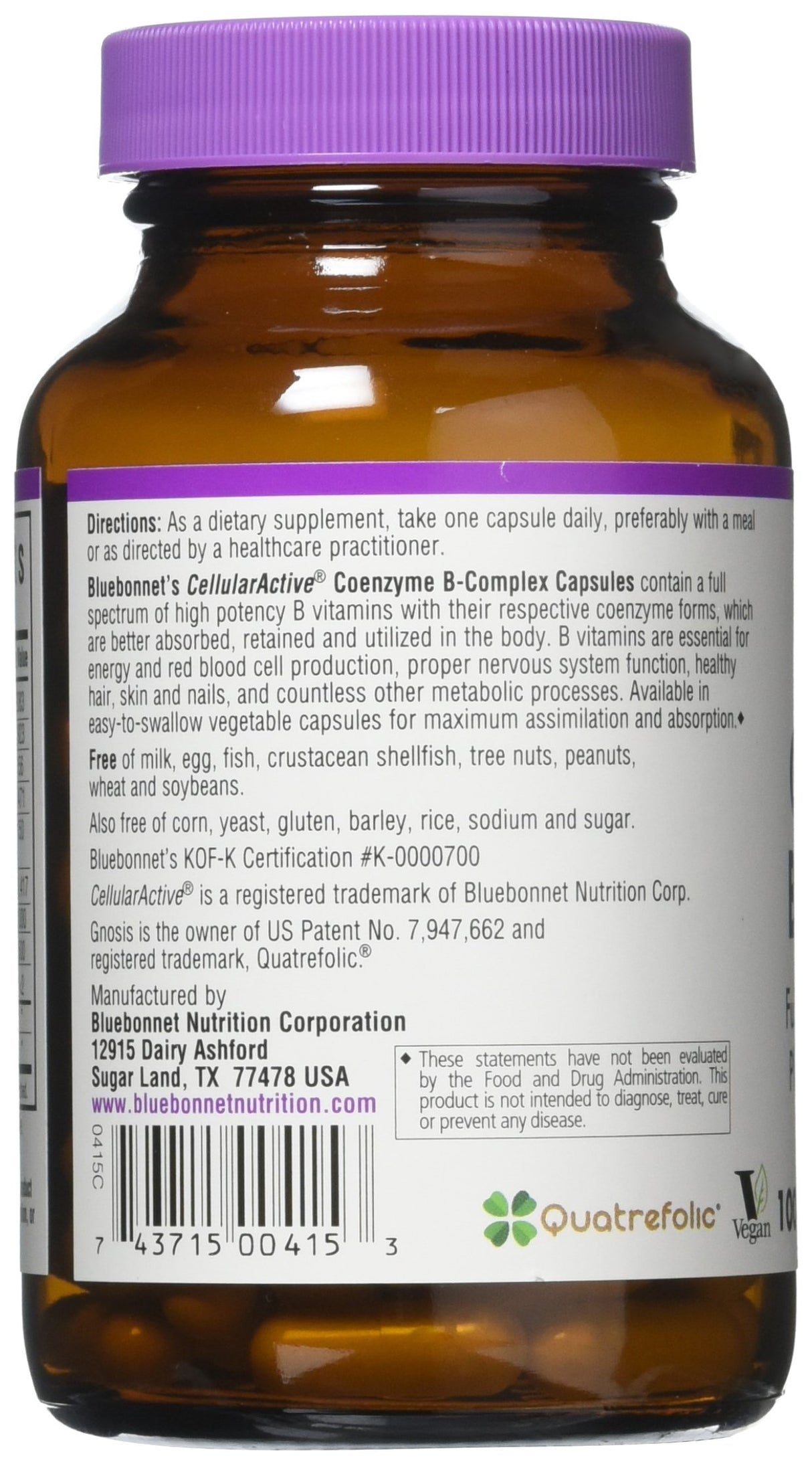 COENZIMA B-COMPLEJO, 100 Cápsulas