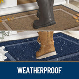Alfombrilla de Entrada OLANLY, Impermeable, Antideslizante, 29.5x17