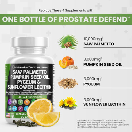 Suplemento Clean Nutraceuticals Saw Palmetto 10000 mg