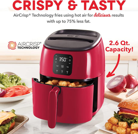 Freidora de Aire DASH Tasti-Crisp™, 2.6 Qt, 1000W, Digital