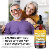 Suplemento líquido de Maca, Ashwagandha y más, 2oz