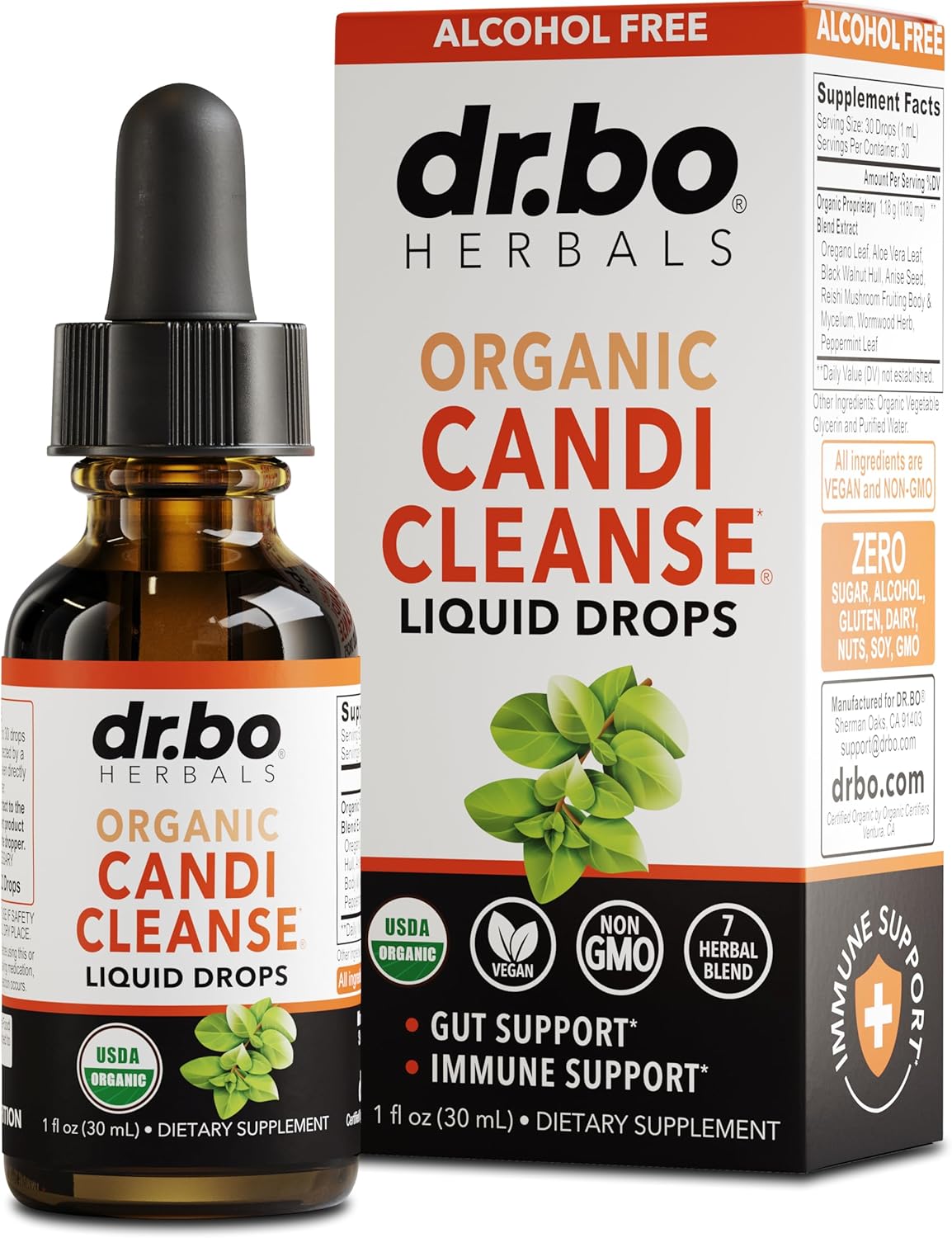 Candi Cleanse Suplemento Oregano y Wermut Orgánico 1 oz