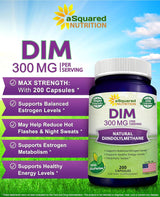 Suplemento  Nutrition DIM  300mg Plus BioPerine 200 cáp