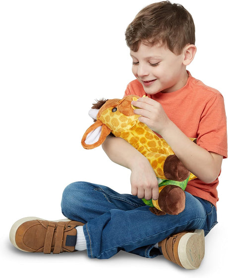 Giraffe de peluche 11 Melissa & Doug con chupete y biberón