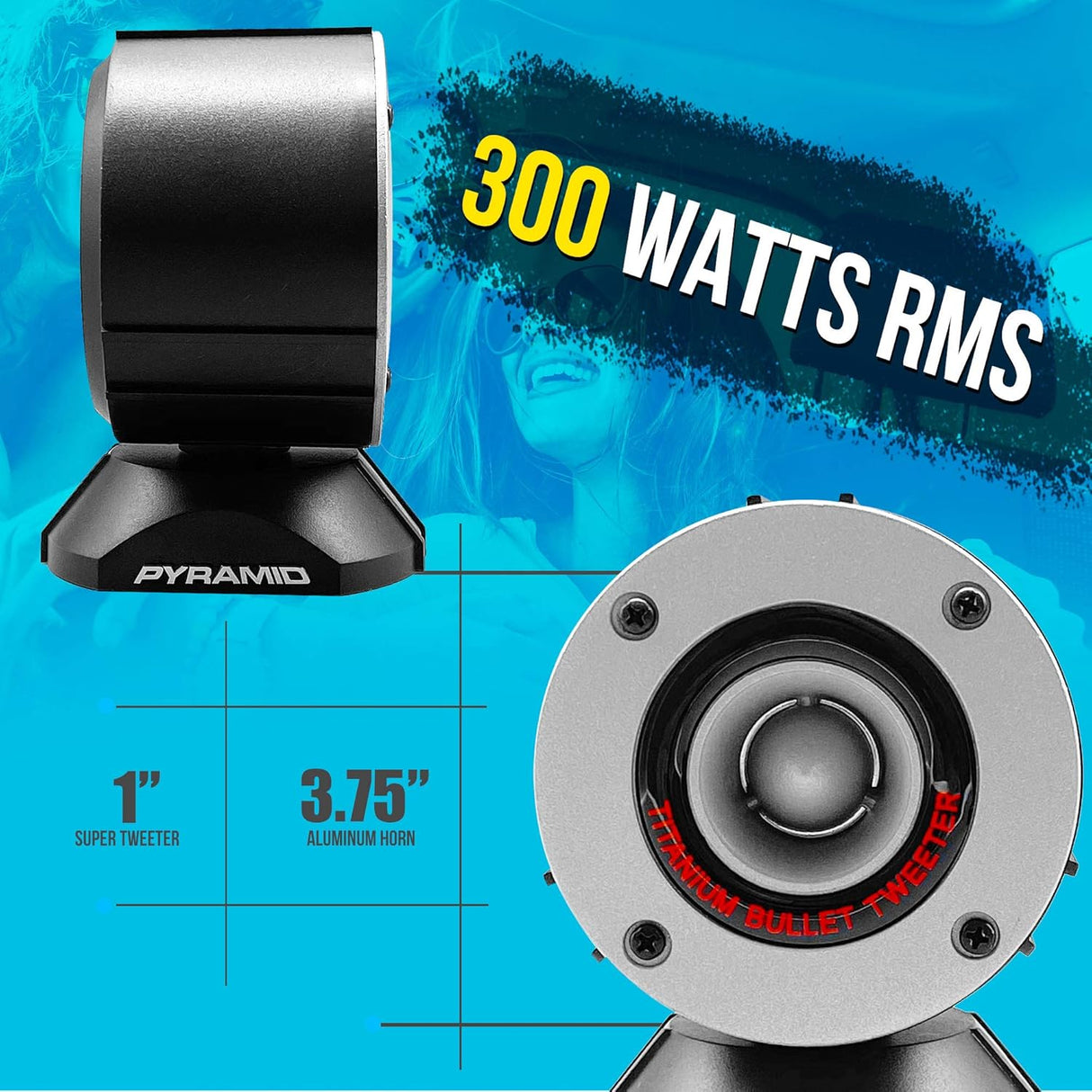 Parlante de coche de 300 vatios PYRAMID TW28