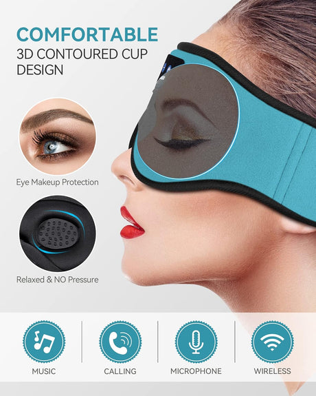Auriculares para dormir MUSICOZY, Bluetooth 5.2, modelo 3D