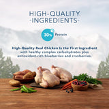 Blue Buffalo Wilderness - Alimento seco natural para gatos adultos con alto contenido de proteínas, control de peso, pollo, 11 libras